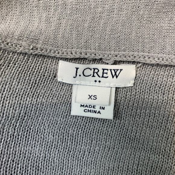 J Crew Womens Knit Open Cotton Gray H9492 Bell Sleeve Cardigan Sweater sz XS - Picture 13 of 16